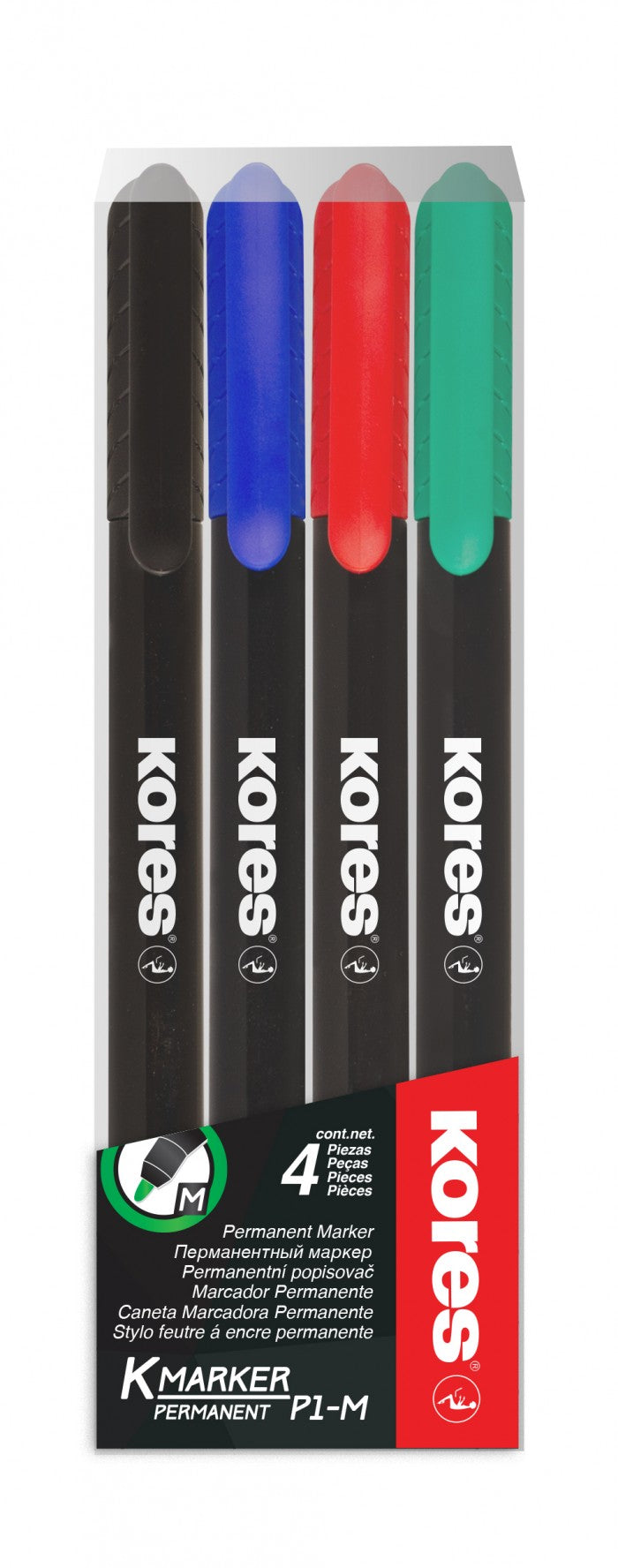 MARKER PERMANENT SET 4 1MM KORES MARKER PERMANENT SET 4 1MM KORES